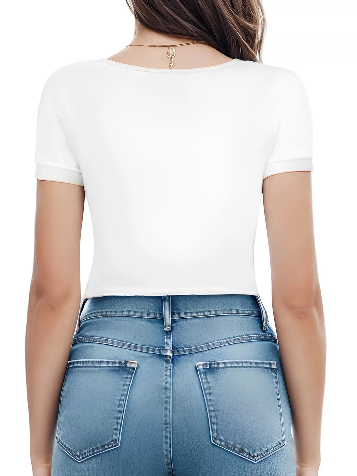 Round Neck Short Sleeve Bodysuit, 3 of 5