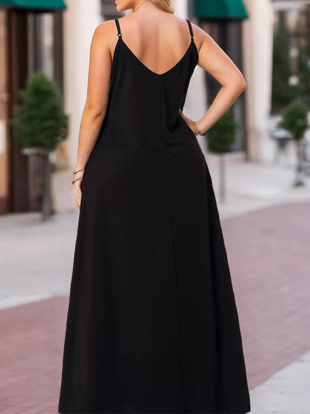 V-neck Knit A-line Dress, 2 of 6