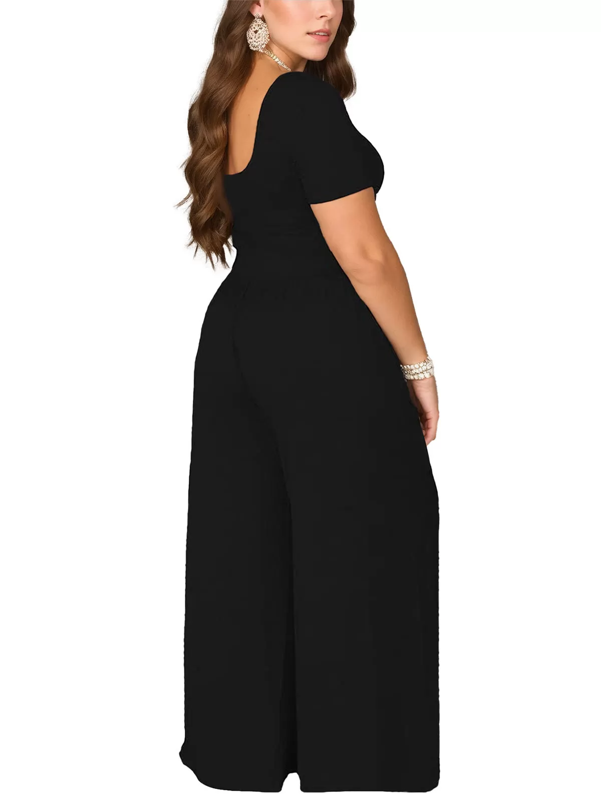 Round Neck Short Sleeve T-shirt & Palazzo Pants, 2 of 4