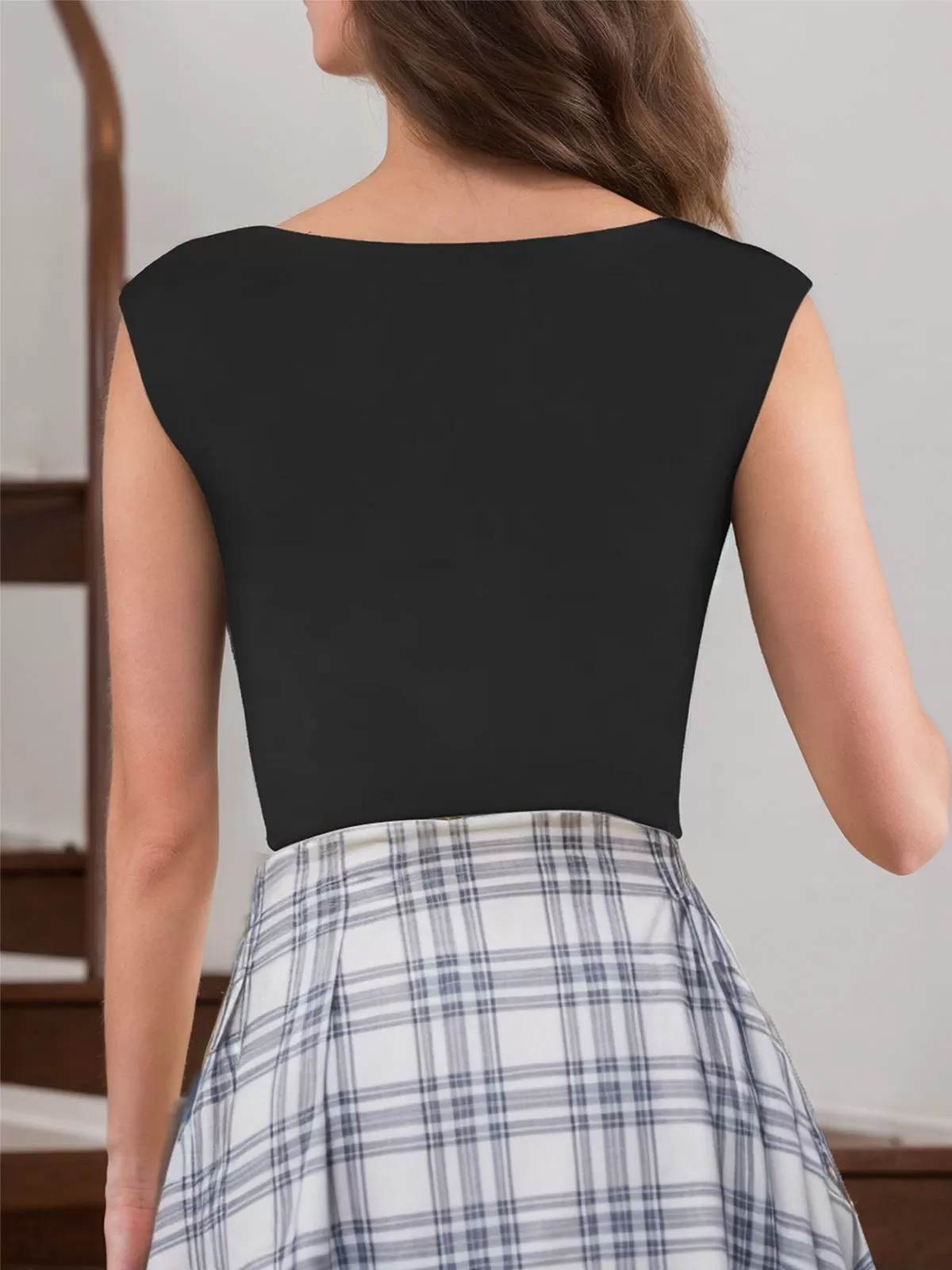 V-neck Knit Bodysuit, 3 of 6