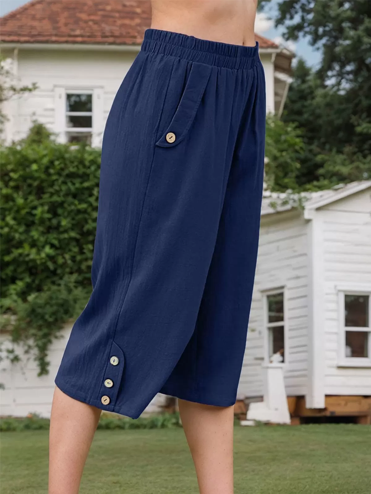 Medium Rise Straight Leg Pants, 6 of 6