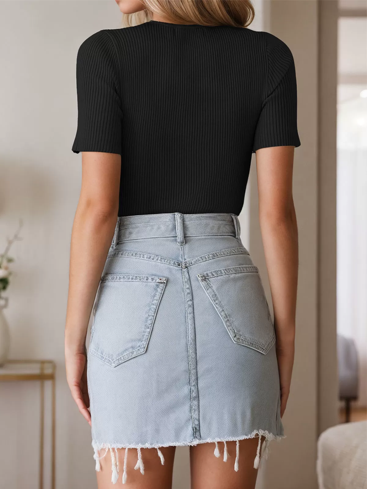 Round Neck Short Sleeve T-shirt, 4 of 6