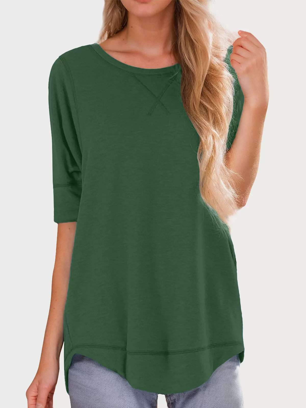 Round Neck Short Sleeve T-shirt, 1 of 5