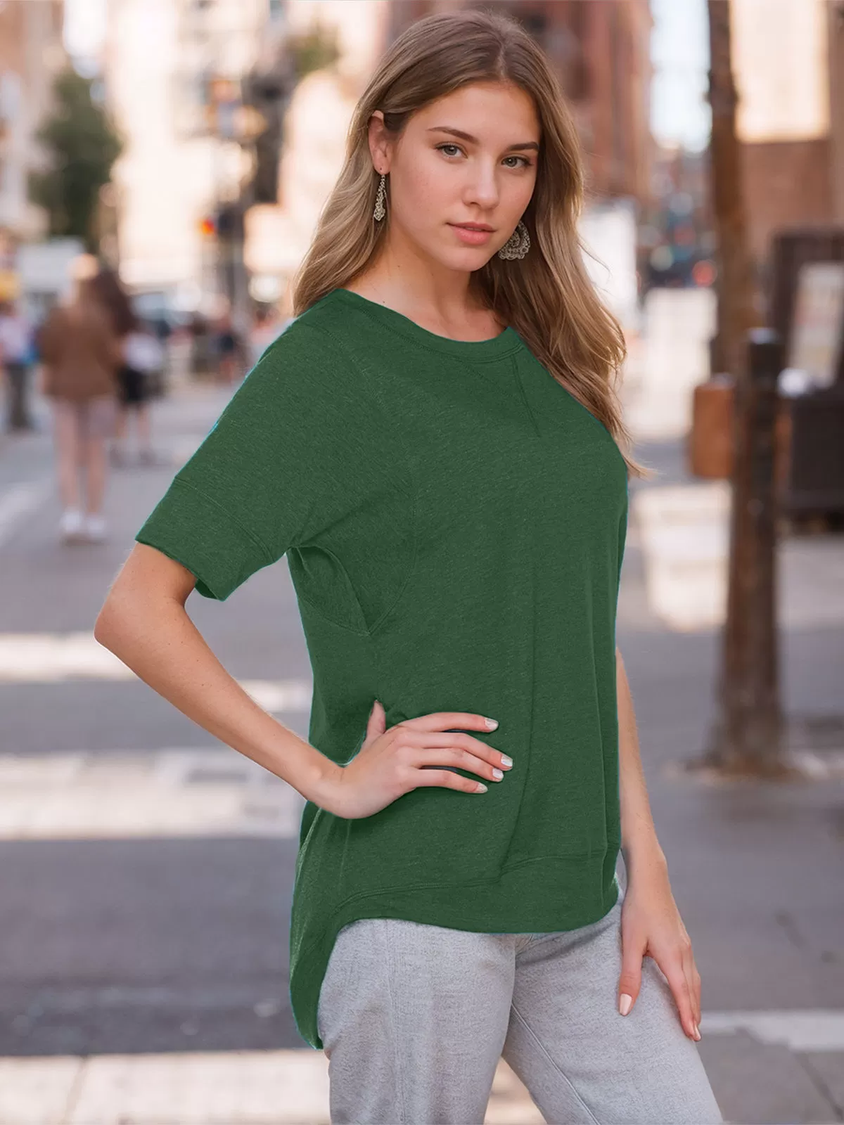 Round Neck Short Sleeve T-shirt, 4 of 5