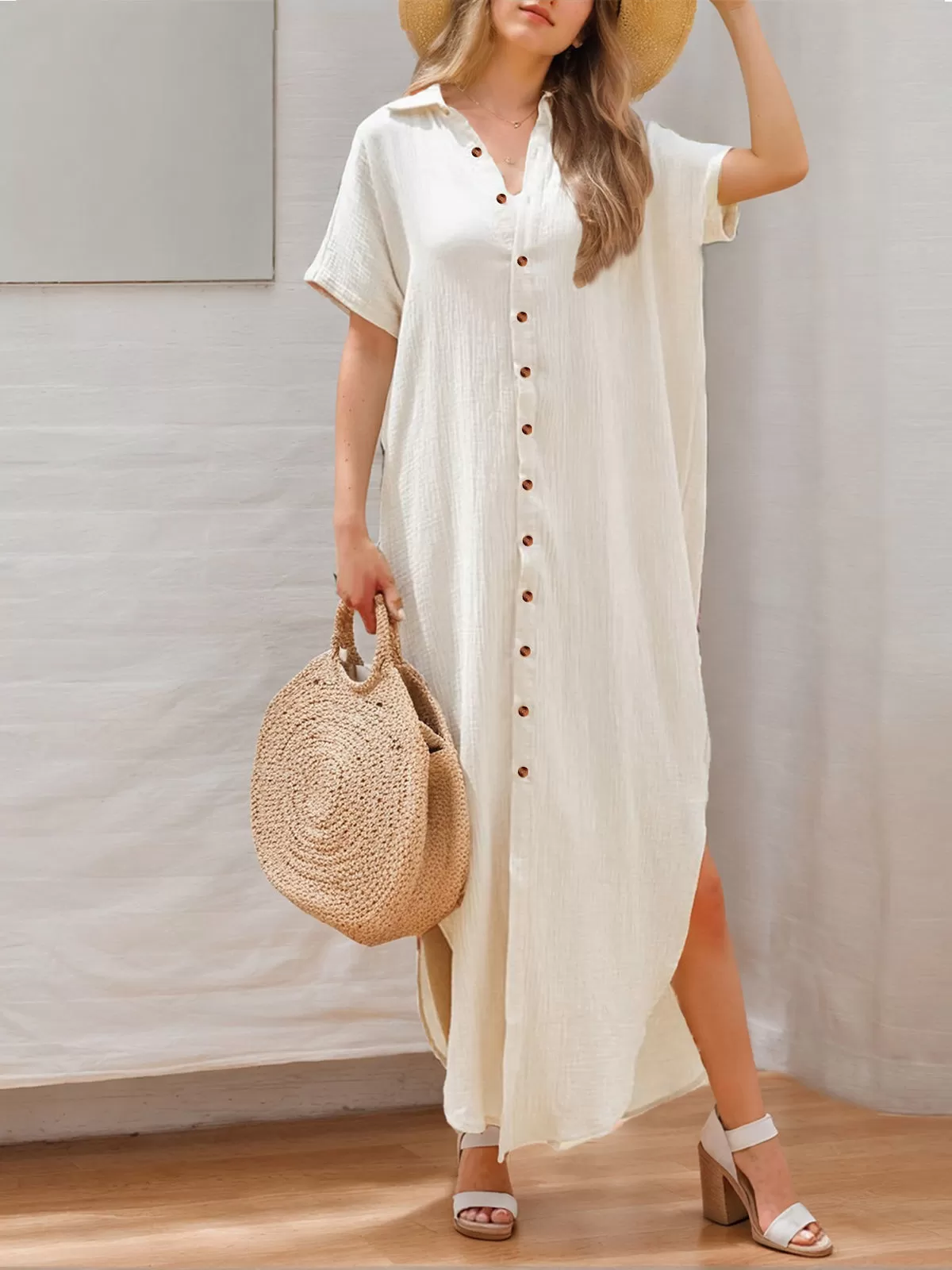 Batwing Short Sleeve Dress, 3 of 5