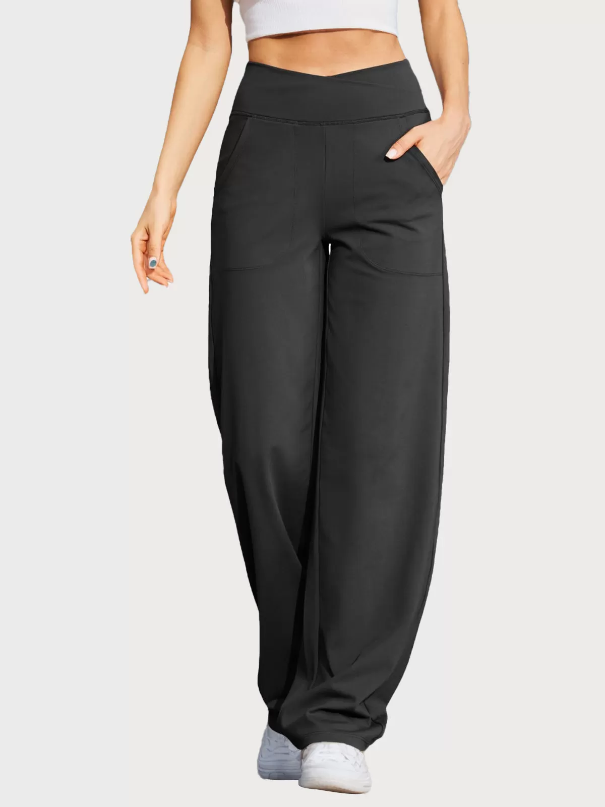 High Rise Knit Straight Leg Pants, 1 of 3