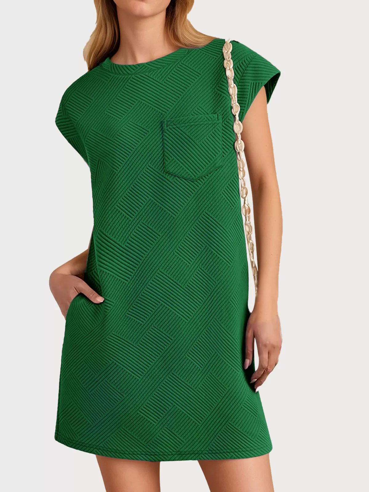 Round Neck A-line Dress, 1 of 5