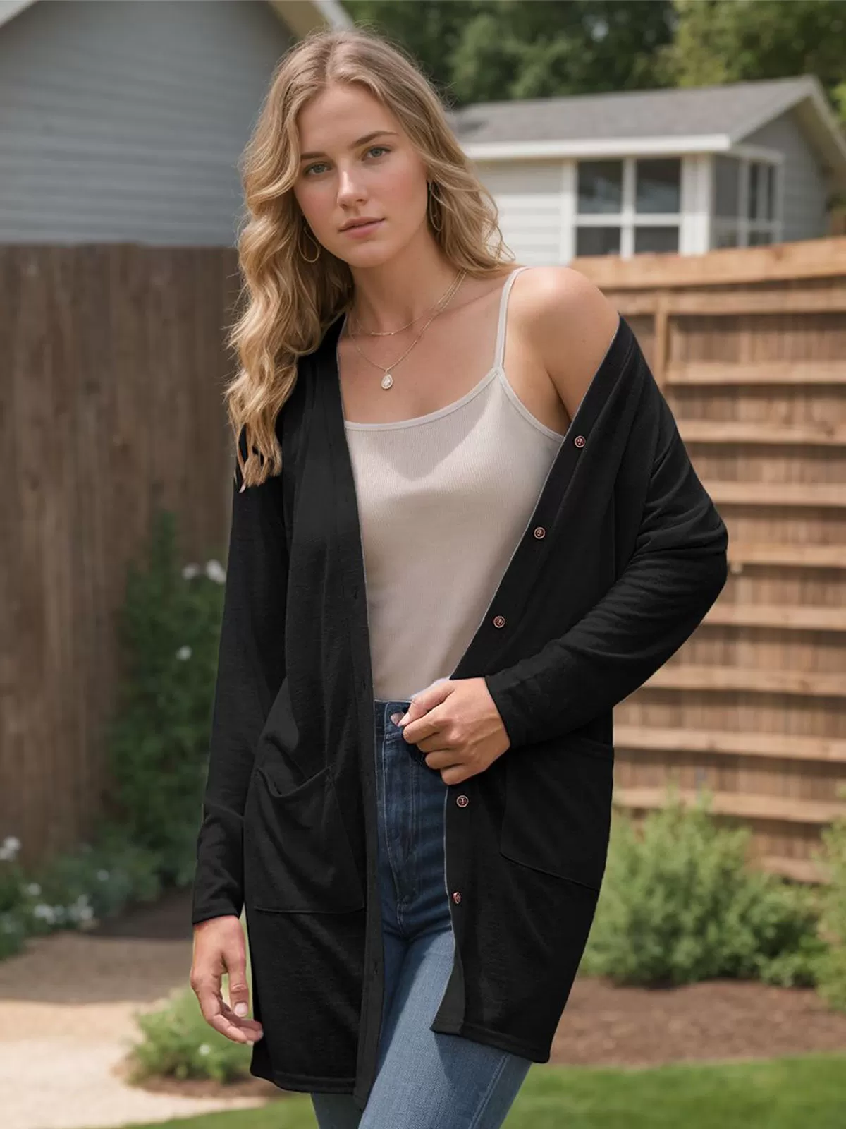 Long Sleeve Cardigan Sweater, 3 of 6