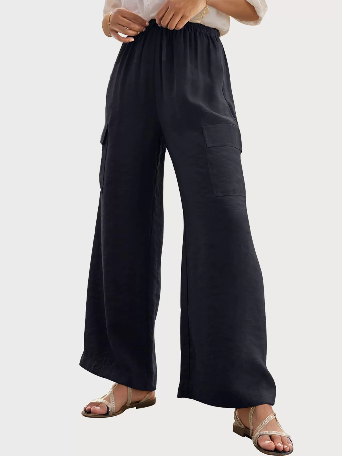 Medium Rise Palazzo Pants, 1 of 6