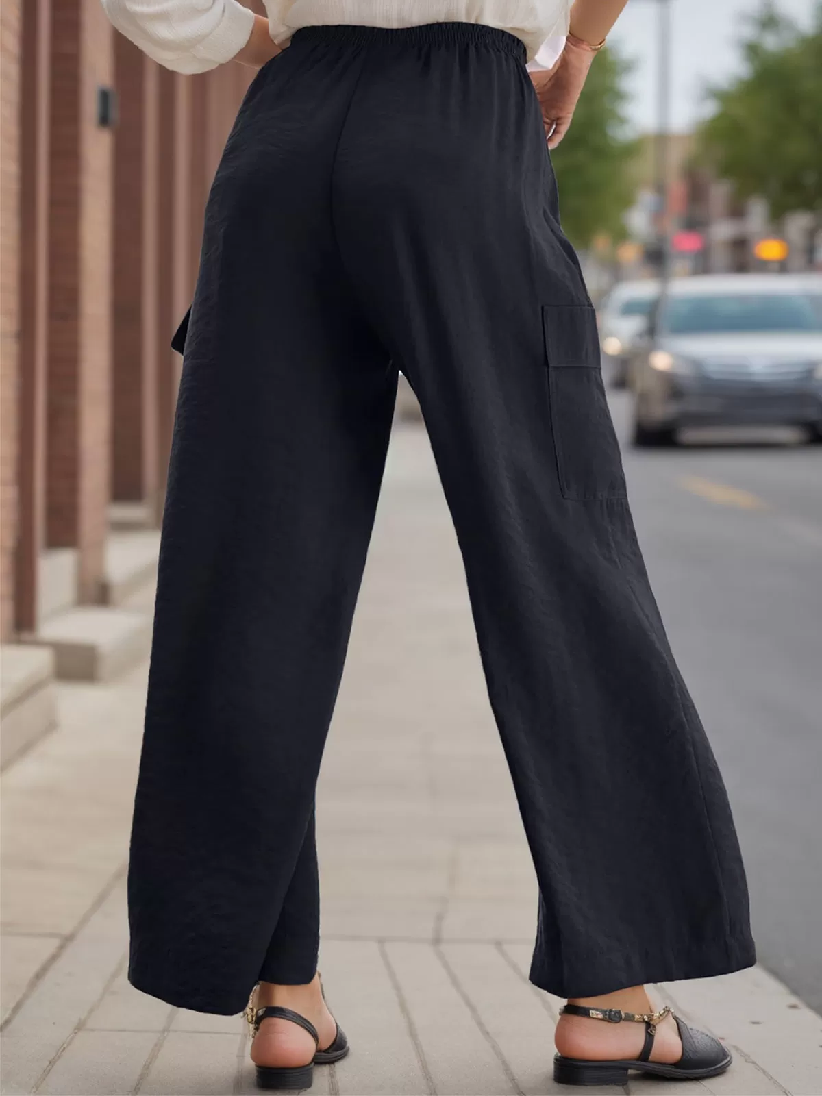 Medium Rise Palazzo Pants, 4 of 6