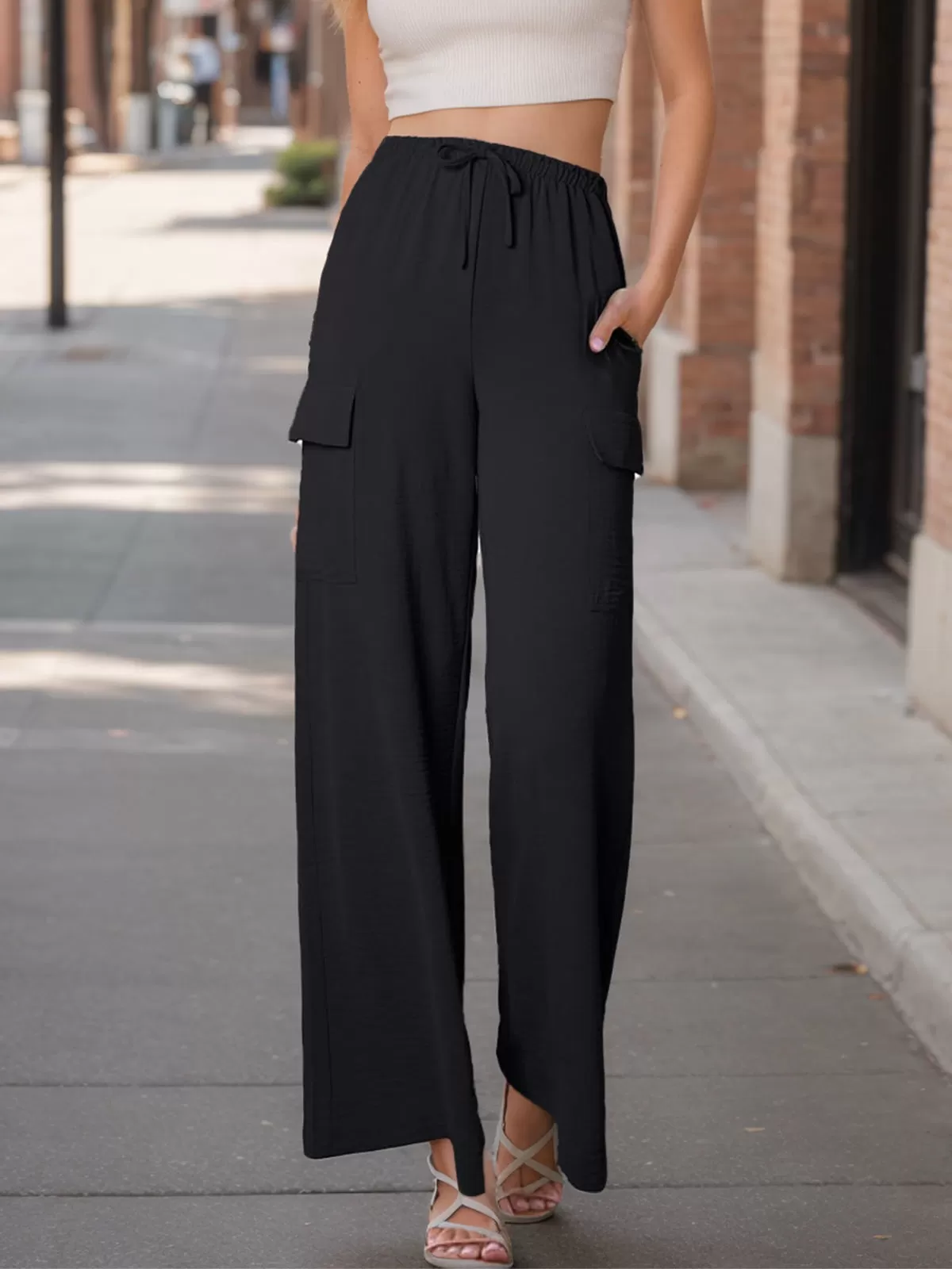 Medium Rise Palazzo Pants, 5 of 6