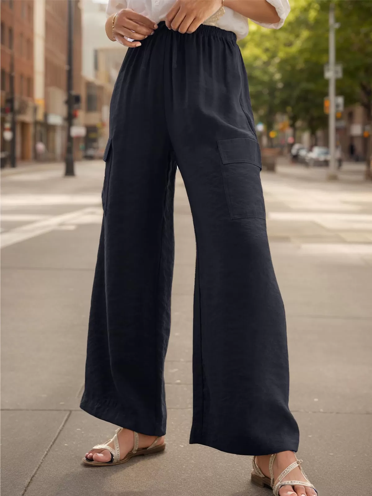 Medium Rise Palazzo Pants, 6 of 6