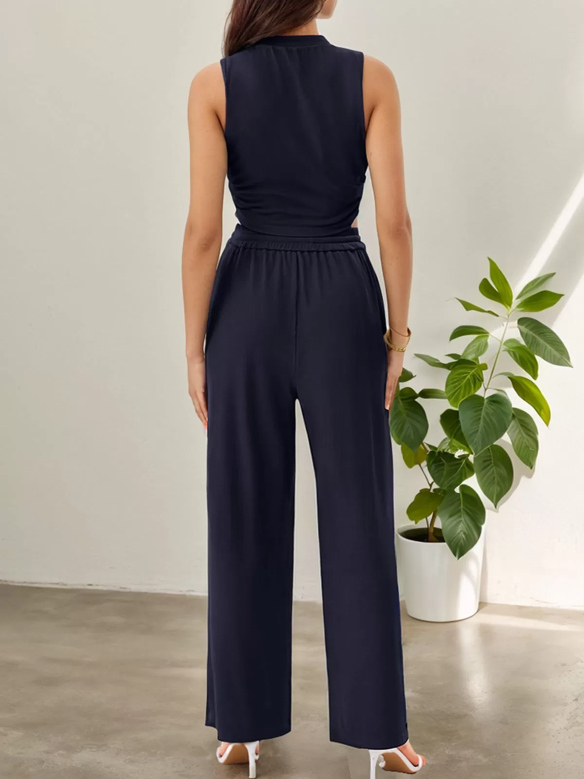 Solid Knitted Tank & Solid Knitted Pants, 2 of 4