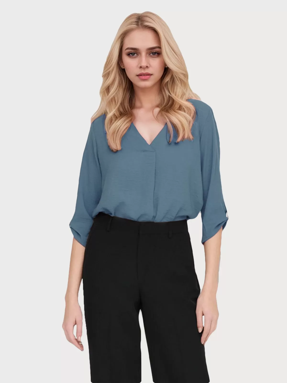 V-neck Half Sleeve Blouse, 1 of 5