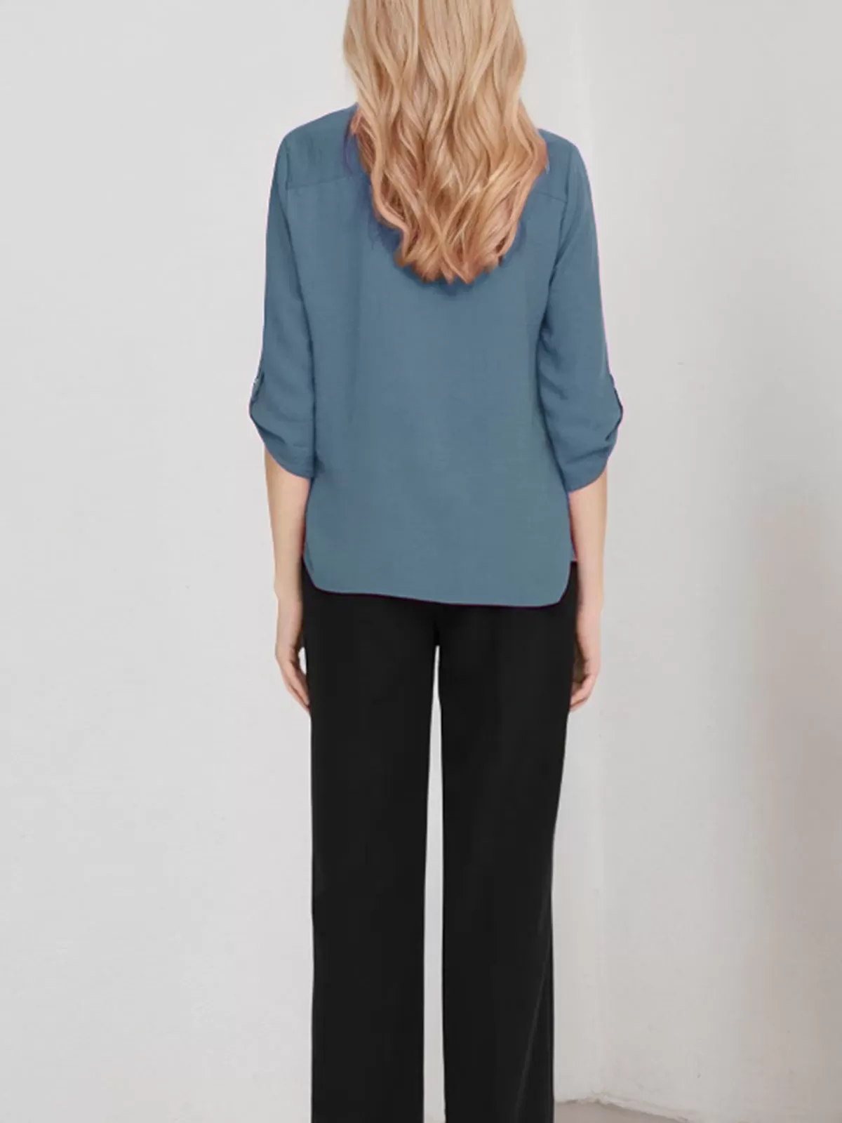 V-neck Half Sleeve Blouse, 3 of 5