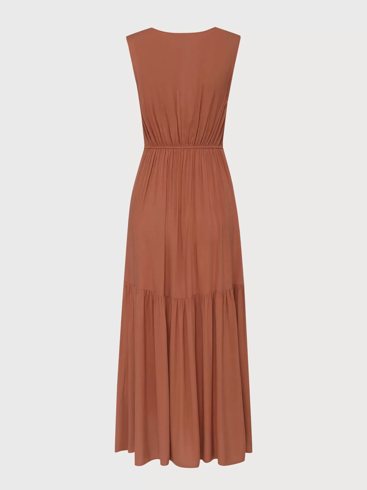 Solid Embroidery V-neck Fit And Flare Dress, 7 of 11