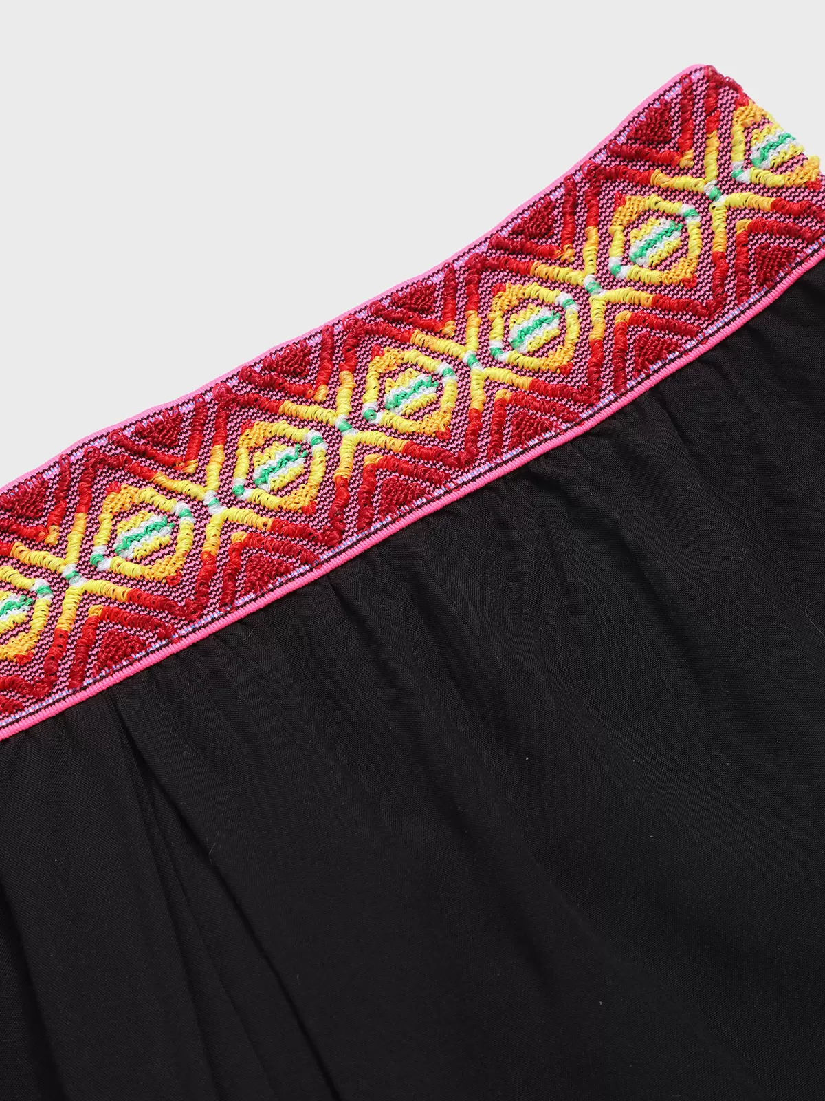 Patchwork Embroidery Strapless Medium Rise Jumpsuit, 4 of 10