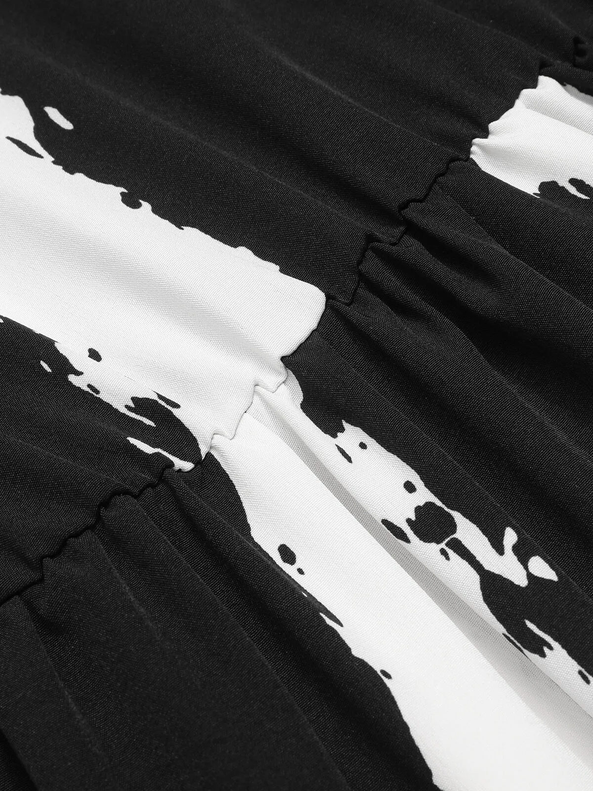 Plus Size All Over Print Notched A-line Dress, 5 of 5