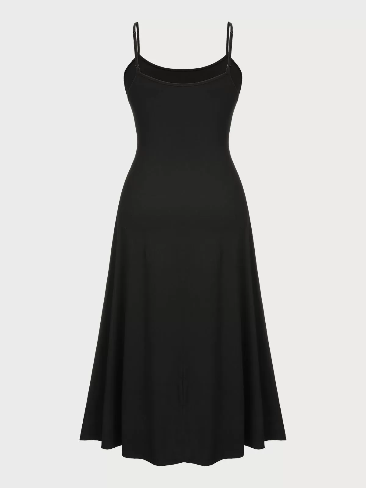 Plus Size Solid Spaghetti Strap Trumpet Dress, 2 of 6