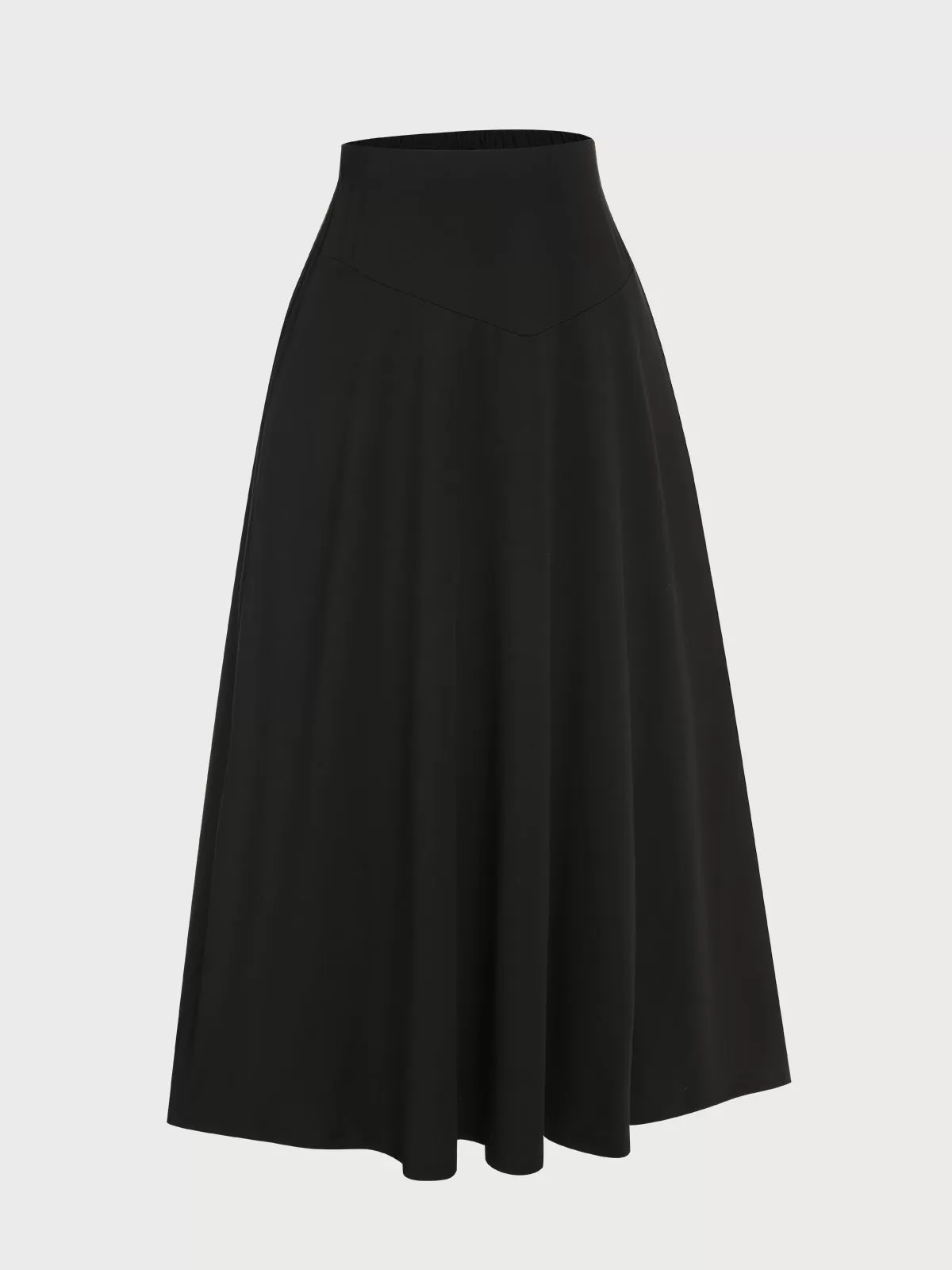Plus Size Solid High Rise Skirt, 2 of 6