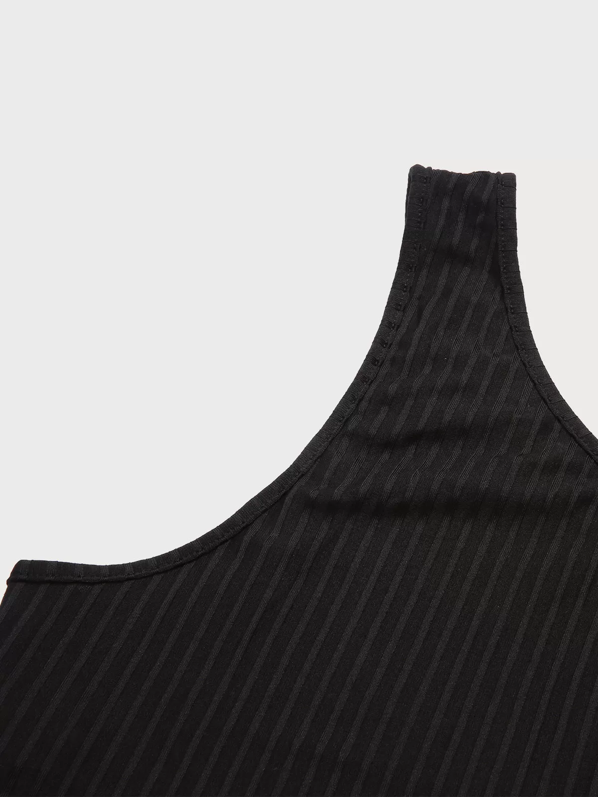 Plus Size Solid Knot One Shoulder Slit Dress, 4 of 6