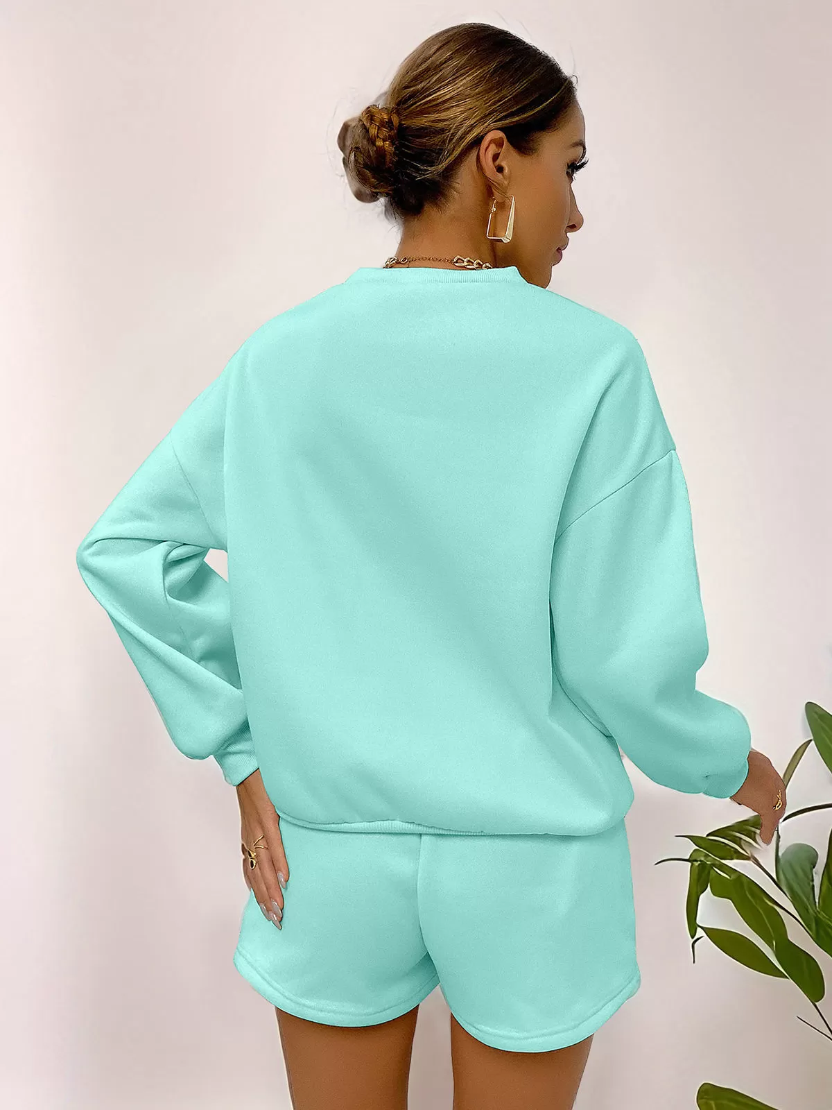 Regular Sleeve Round Neck T-shirt & Shorts, 5 of 5