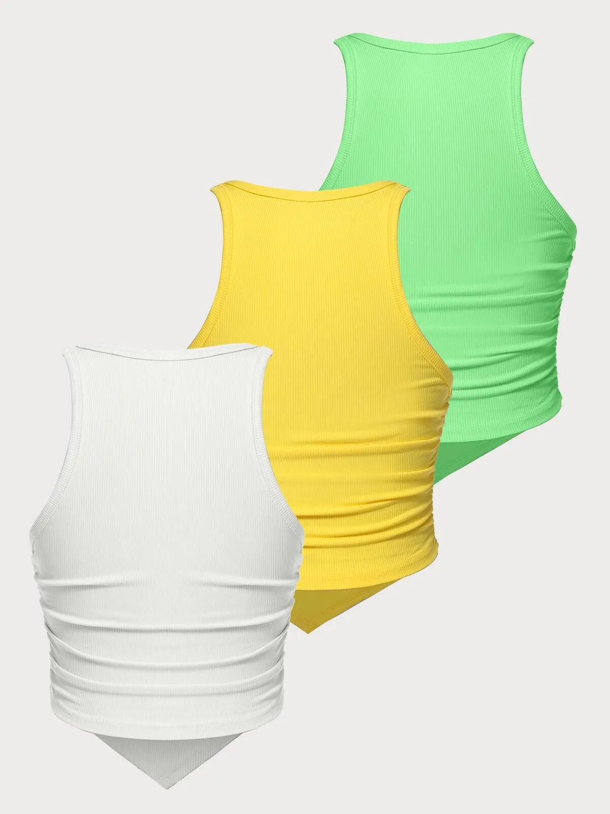3-Pack Solid Color Scoop Cami, 2 of 6