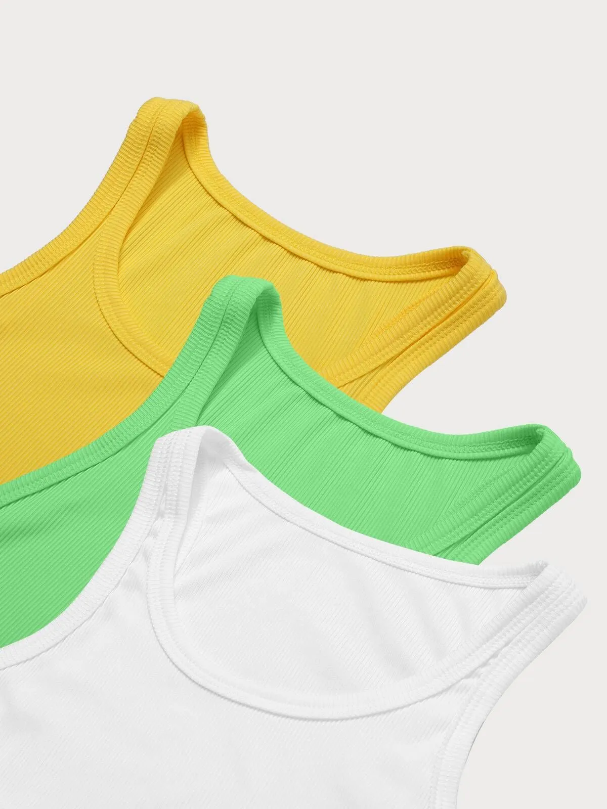 3-Pack Solid Color Scoop Cami, 3 of 6