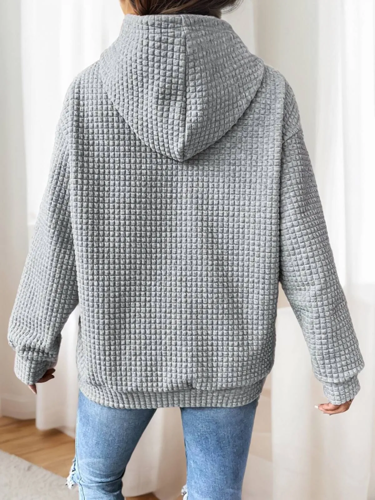 3D Floral Knot Hooded Sweatshirt, 2 of 4