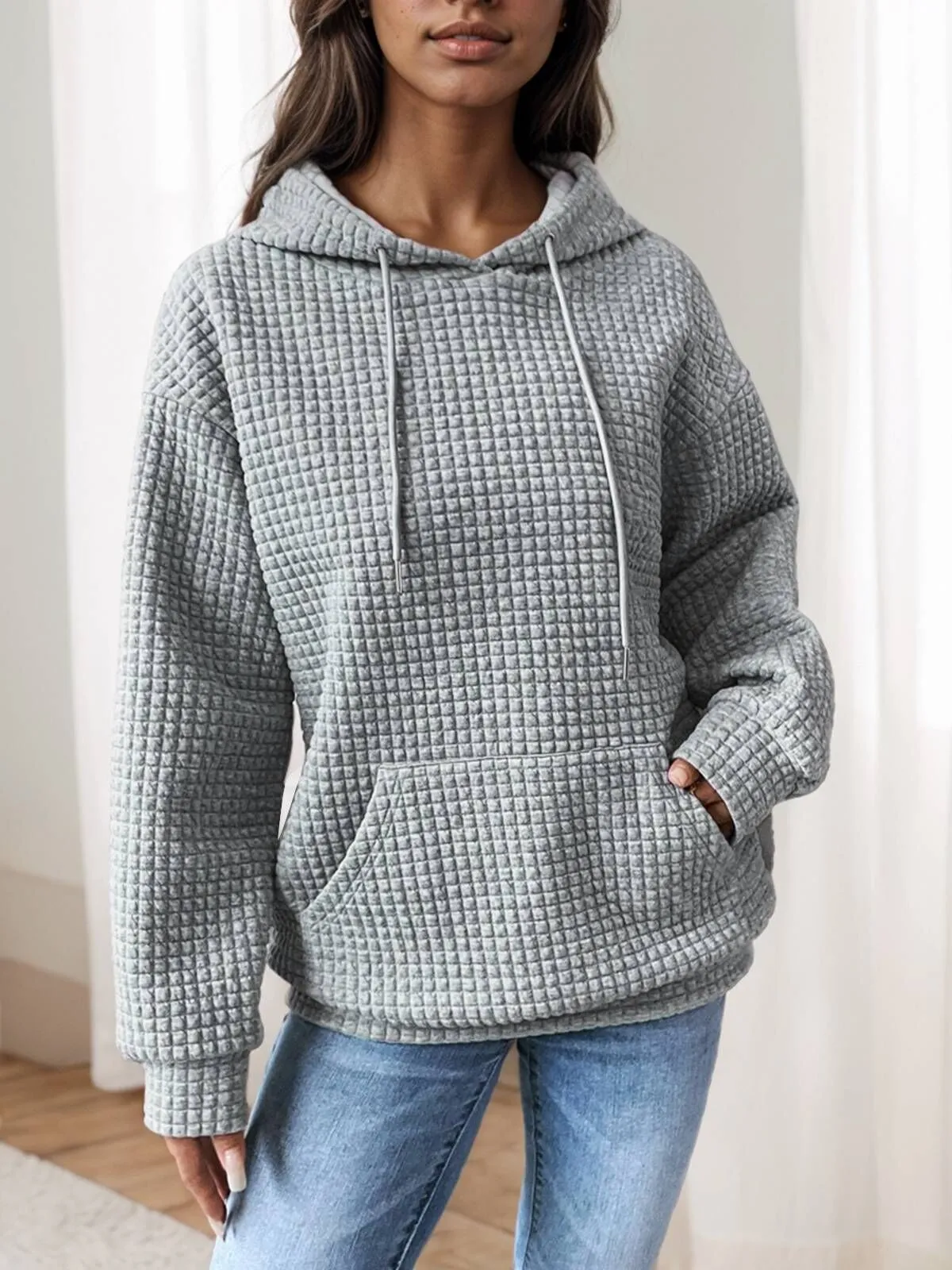 3D Floral Knot Hooded Sweatshirt, 3 of 4