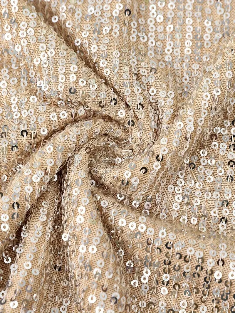 Solid Sequins V-neck Sequined Tank, 4 of 4