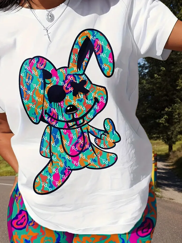 Animal Round Neck T-shirt & All Over Print Shorts, 3 of 5