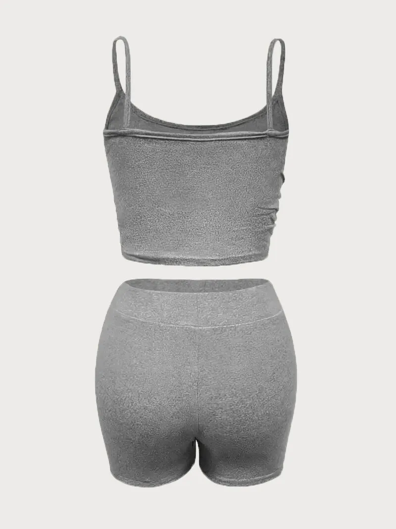 Graphic Spaghetti Strap Cami & Graphic Shorts, 4 of 4