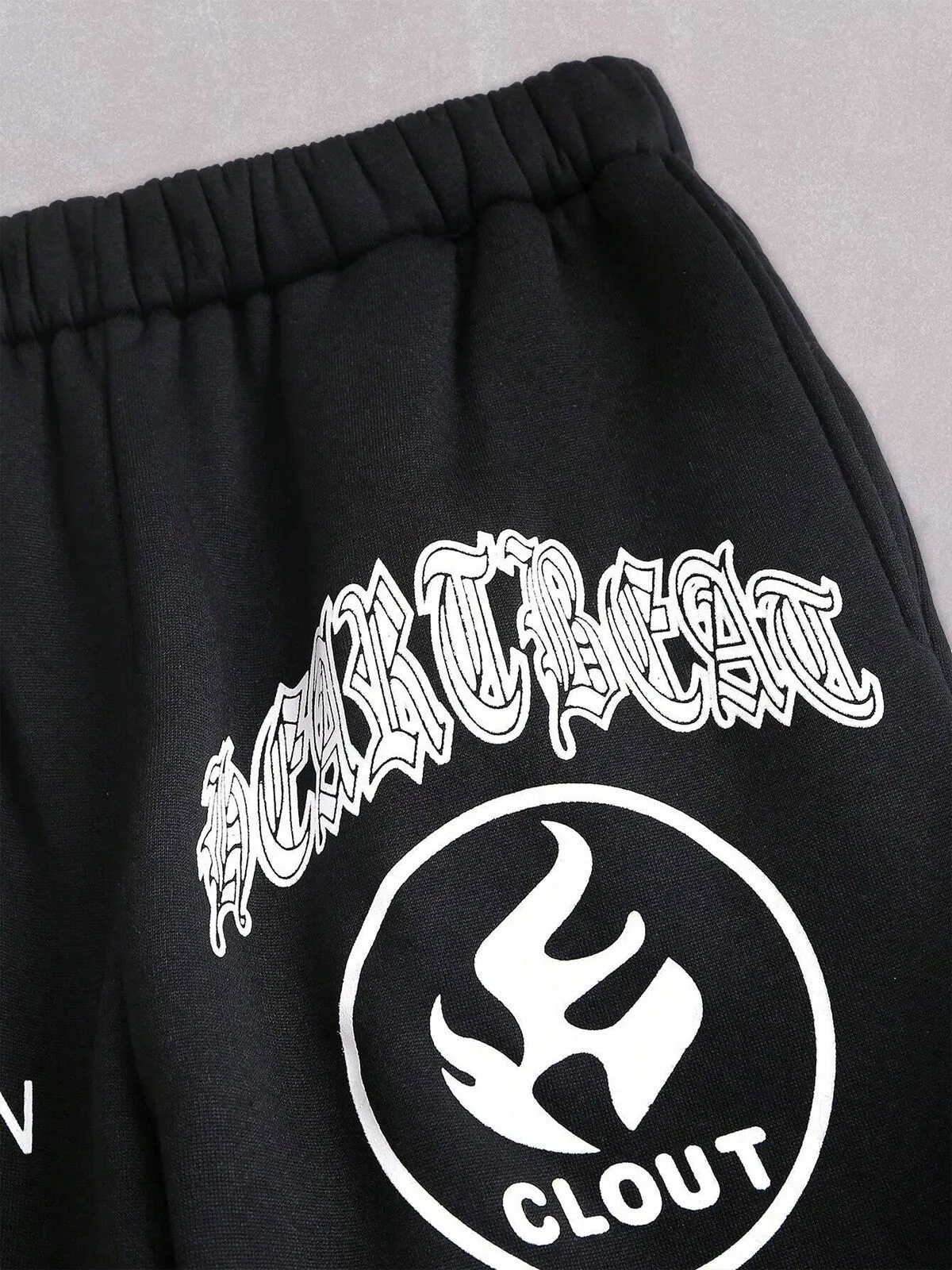 Solid Round Neck Sweatshirt & Solid Pants, 3 of 7