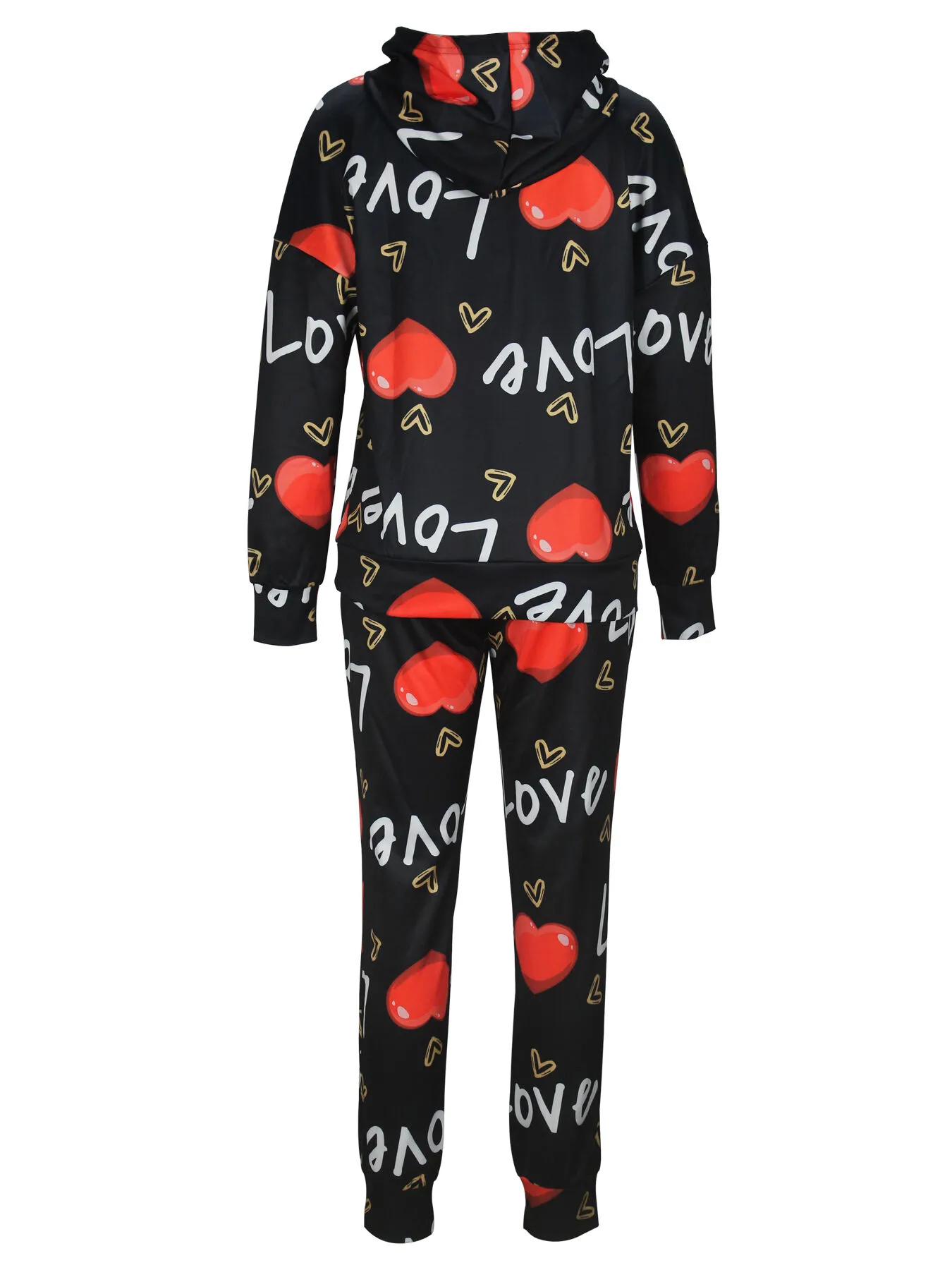 Heart Drawstring Sweatshirt & Heart Pants, 2 of 4