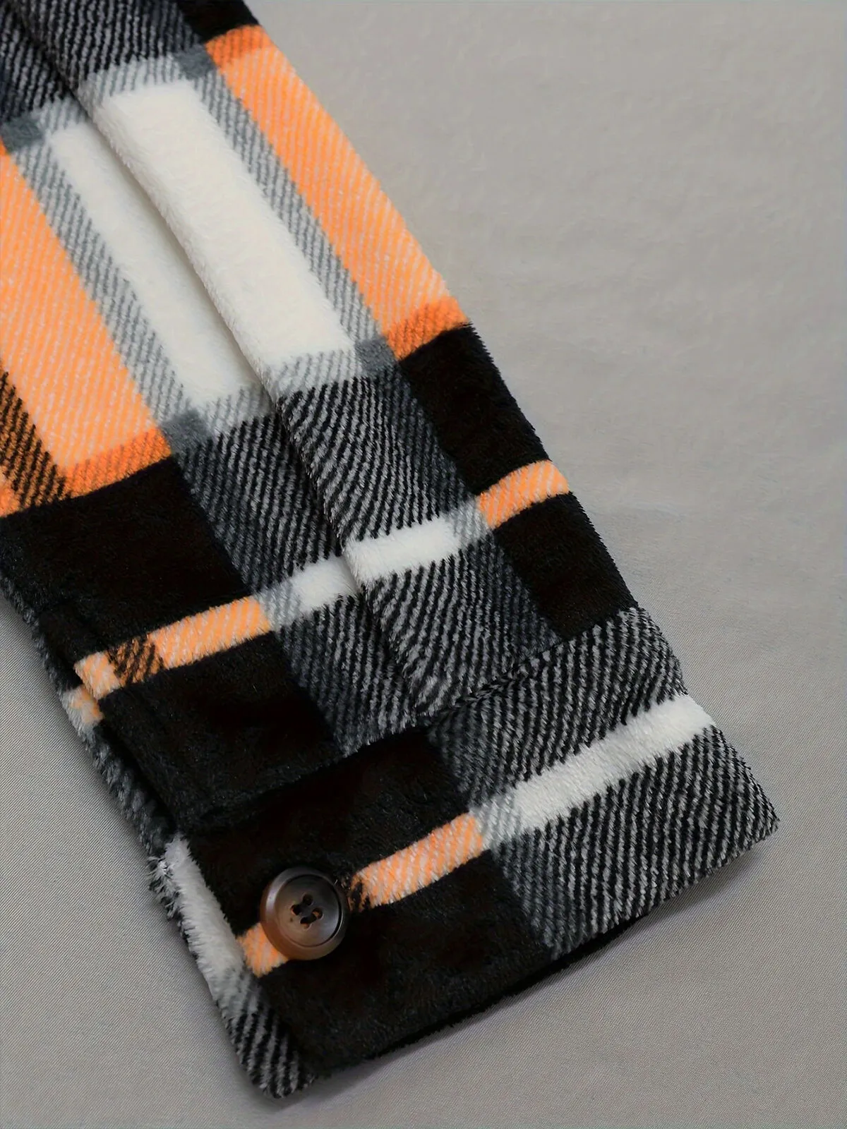 Gingham Plaid Lapel Regular Jacket, 5 of 7