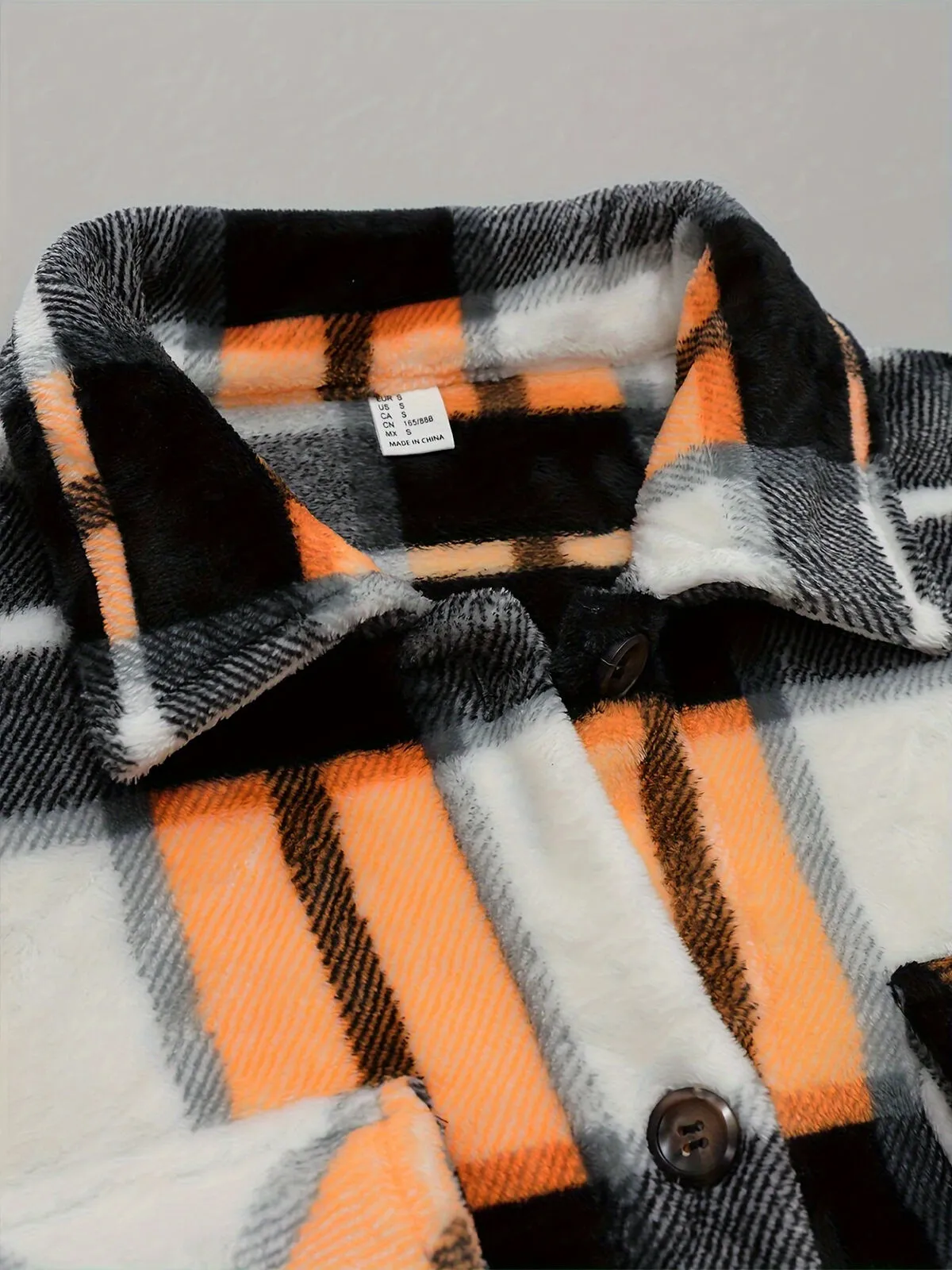 Gingham Plaid Lapel Regular Jacket, 6 of 7