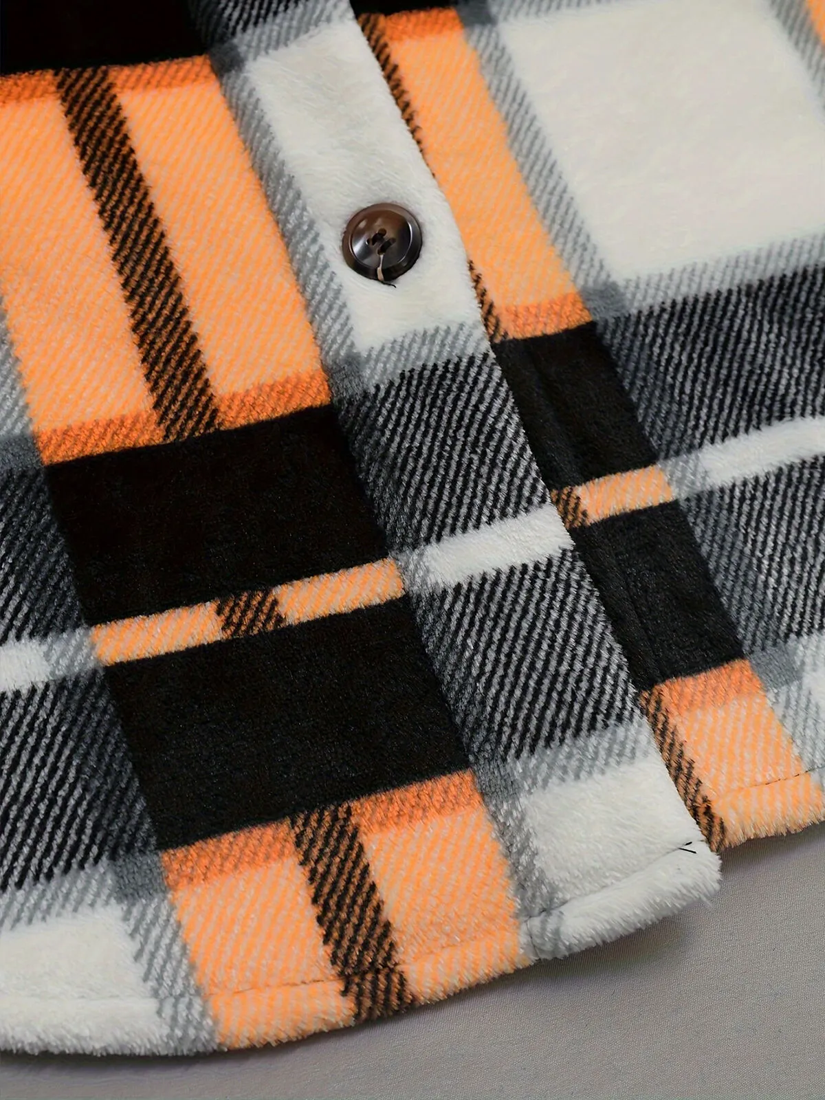 Gingham Plaid Lapel Regular Jacket, 7 of 7