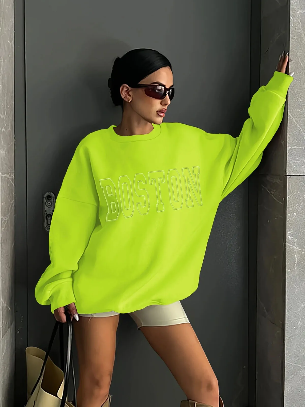 Graphic Round Neck Regular Sleeve Sweatshirt, 4 of 6