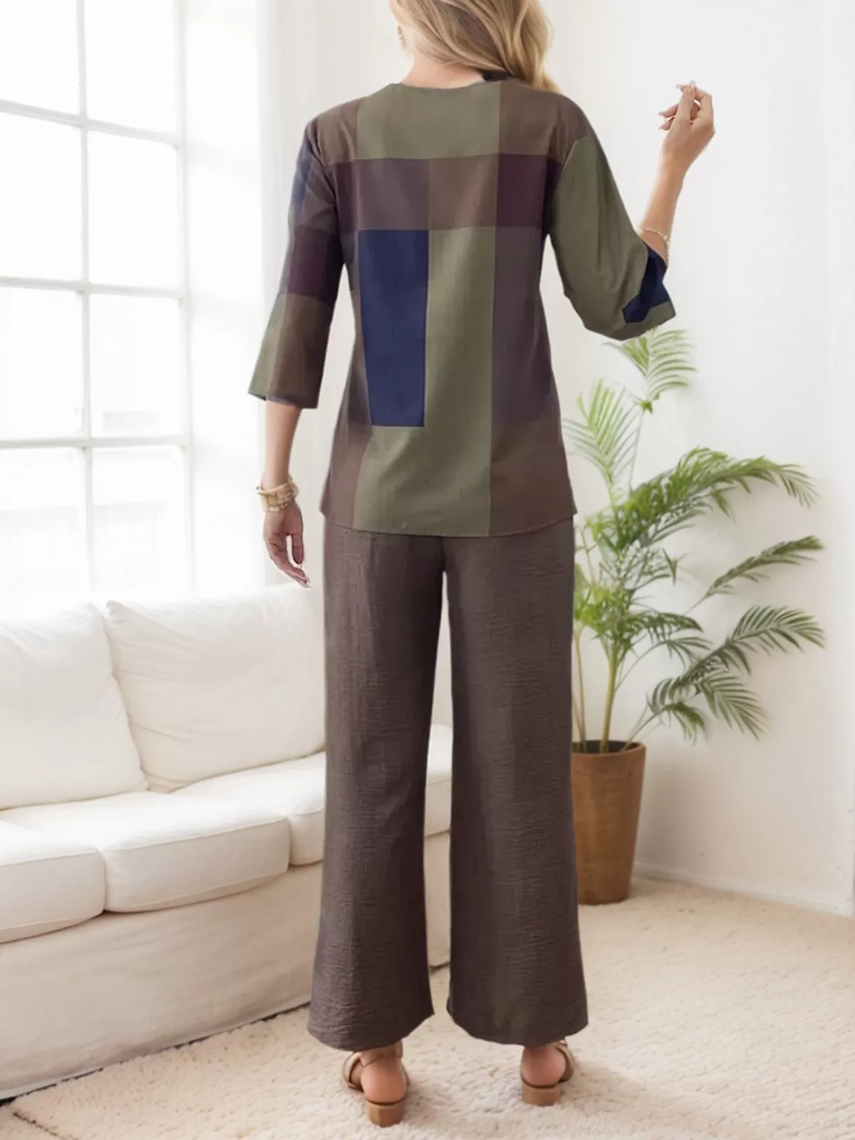 Round Neck T-shirt & Pants, 2 of 3