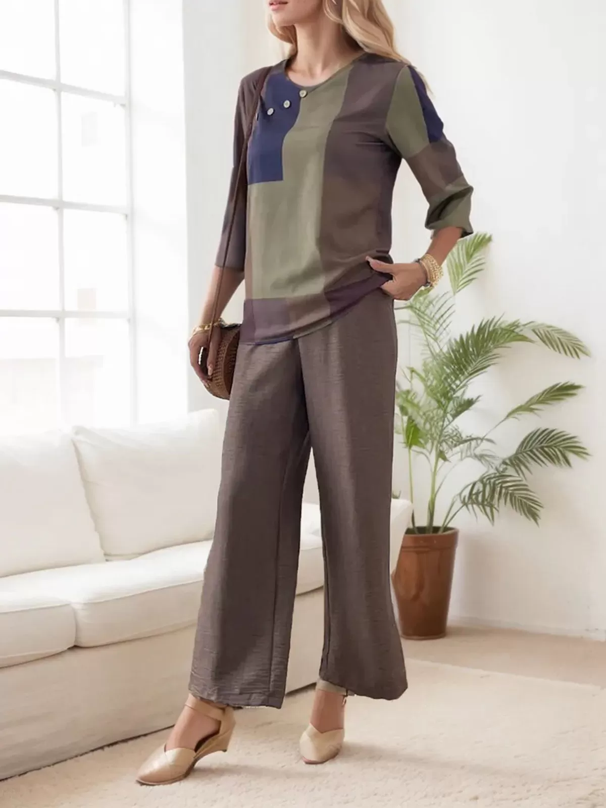 Round Neck T-shirt & Pants, 3 of 3