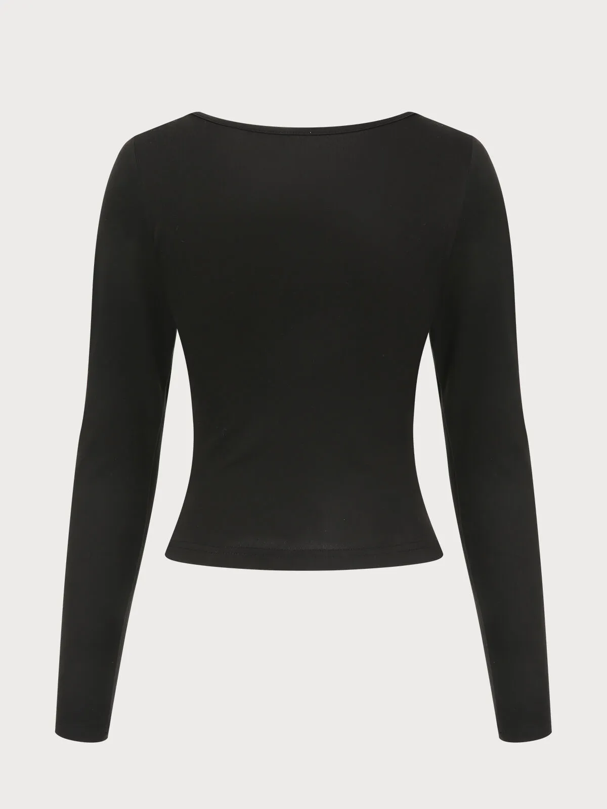 Solid Round Neck Regular Blouse, 3 of 6