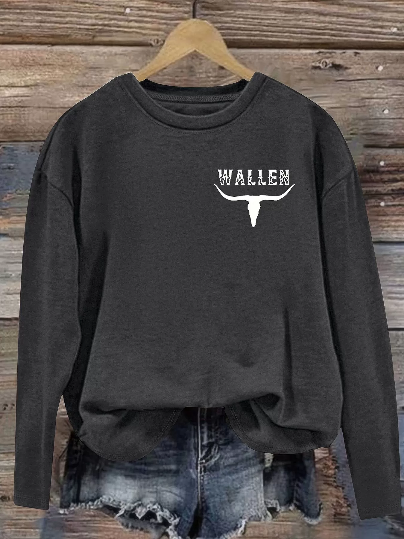 Letter Round Neck Sweatshirt, 2 of 3