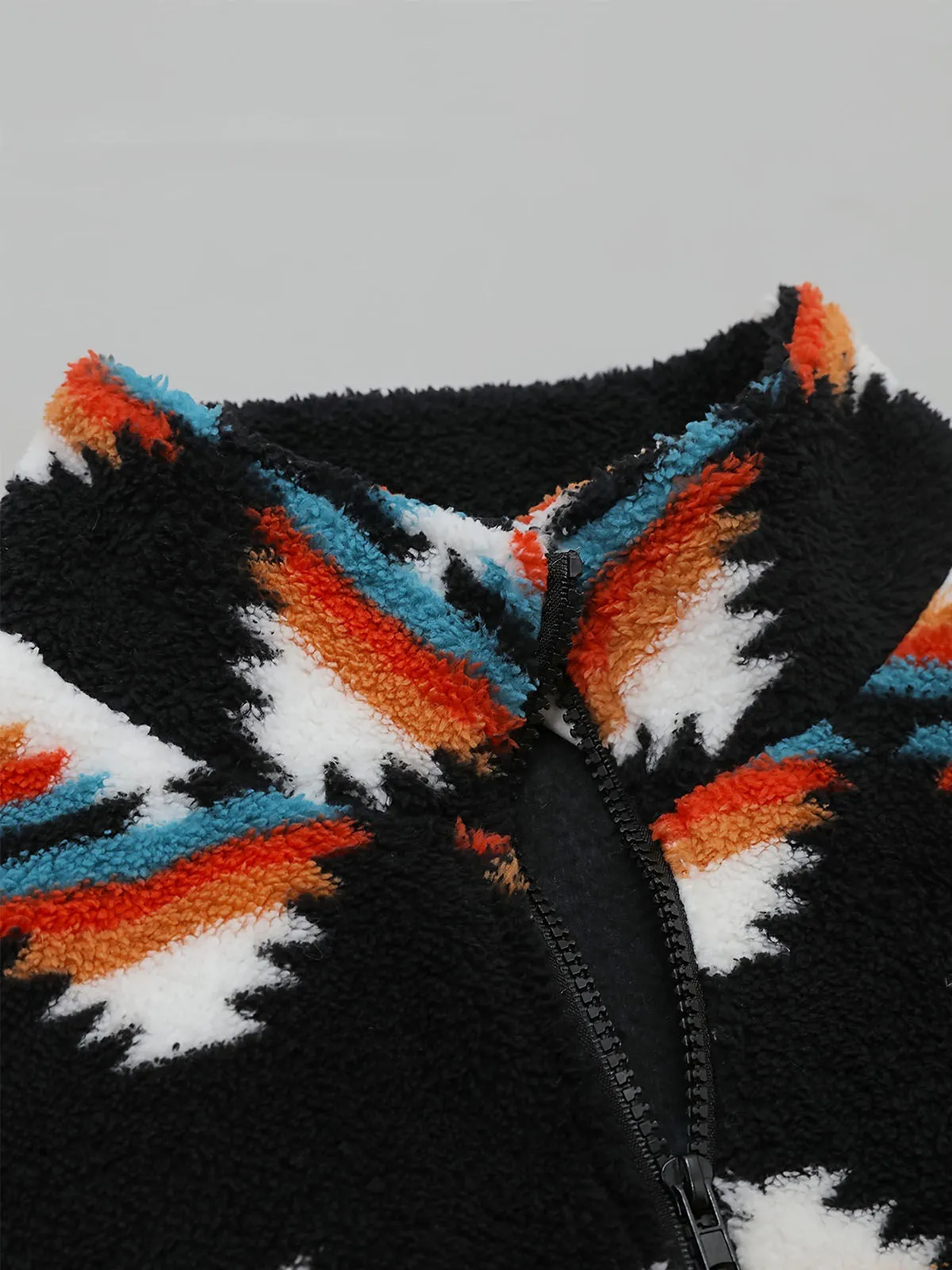 Graphic Lapel Regular Sleeve Jacket, 6 of 7