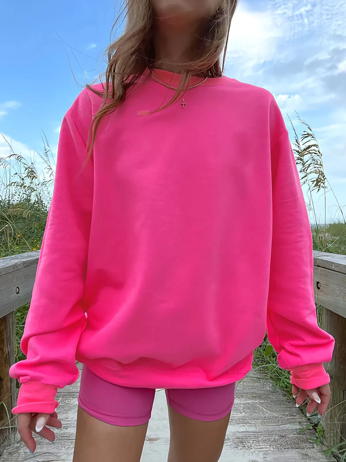 Graphic Round Neck Sweatshirt, 4 of 5