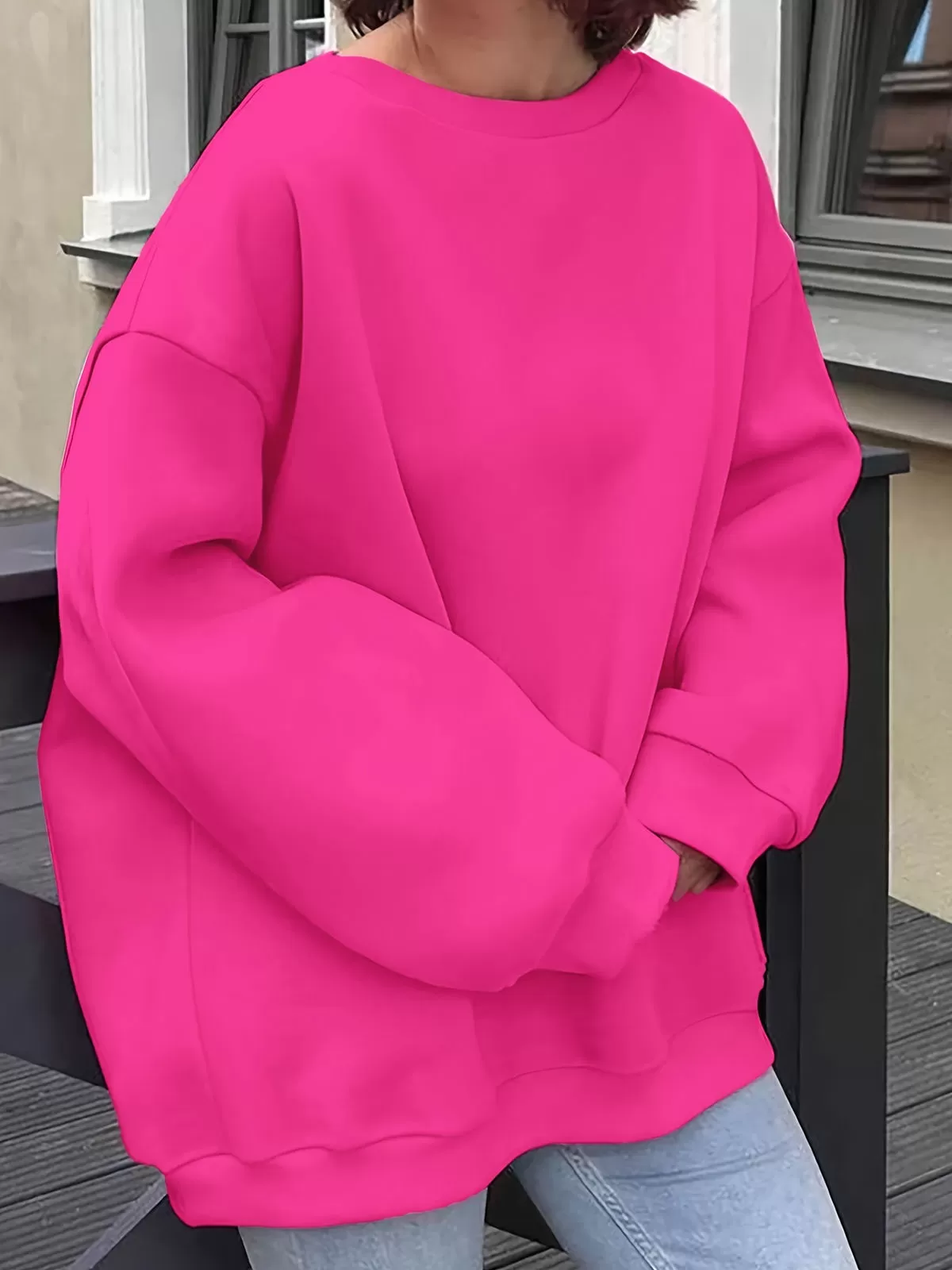 Graphic Round Neck Sweatshirt, 5 of 5