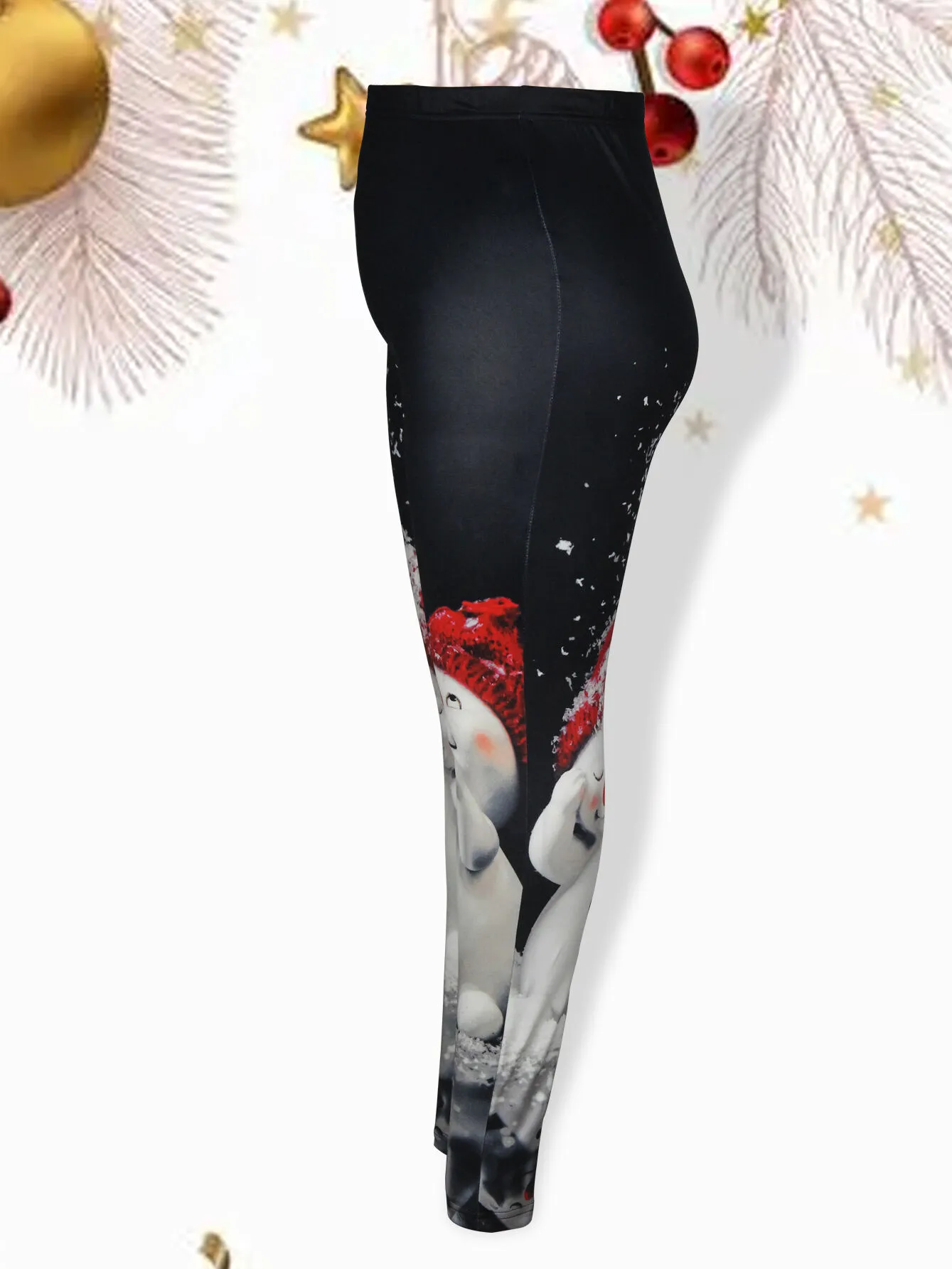Plus Size Graphic High Rise Pants, 3 of 4