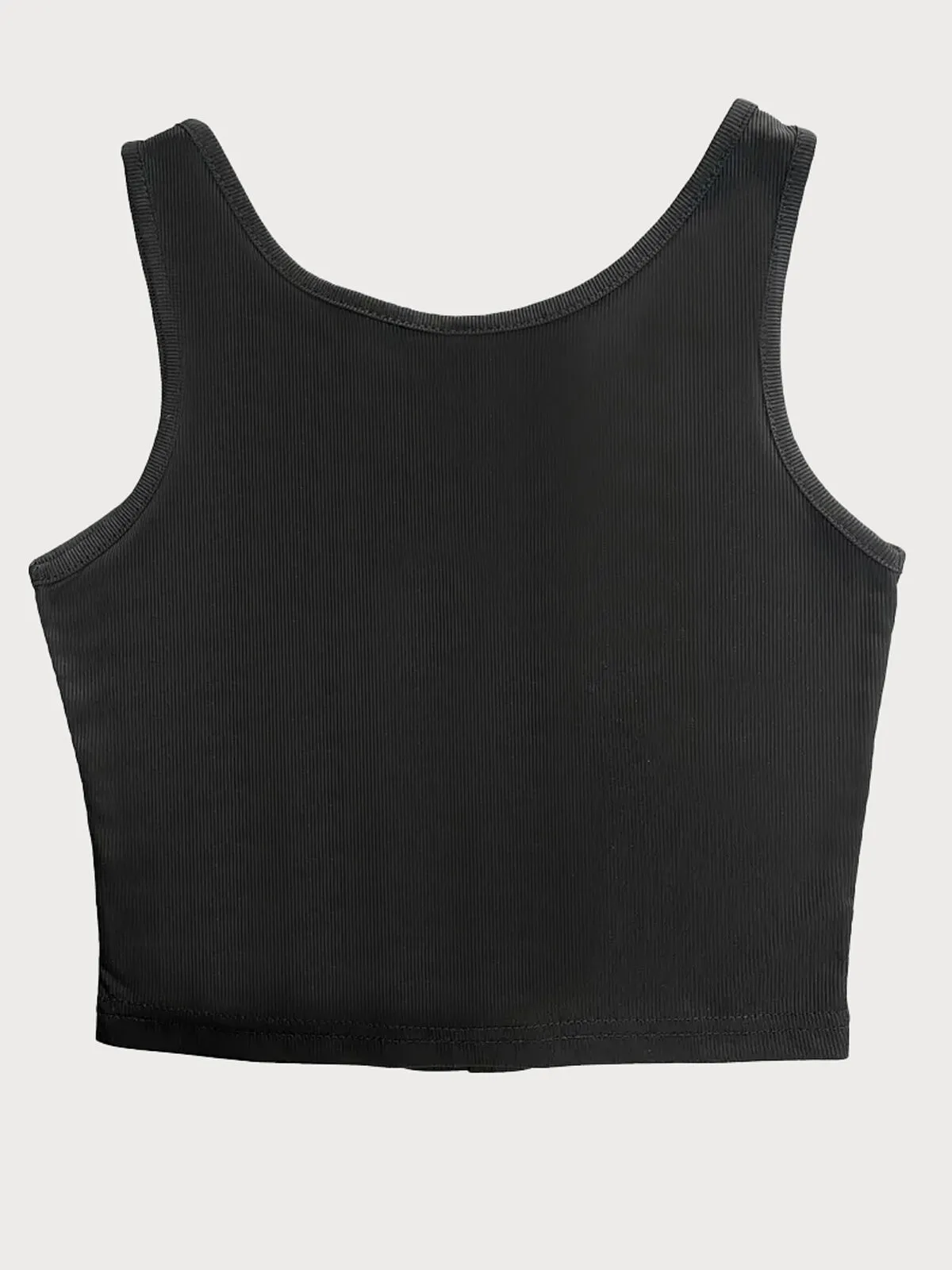 Lace-up Round Neck Sleeveless Tank, 2 of 4