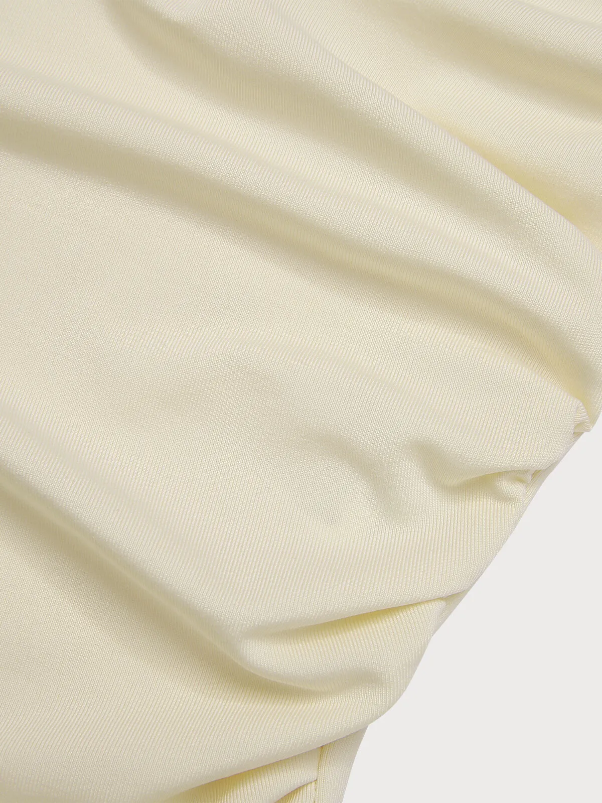 Solid Wrinkle Round Neck Regular Blouse, 5 of 6