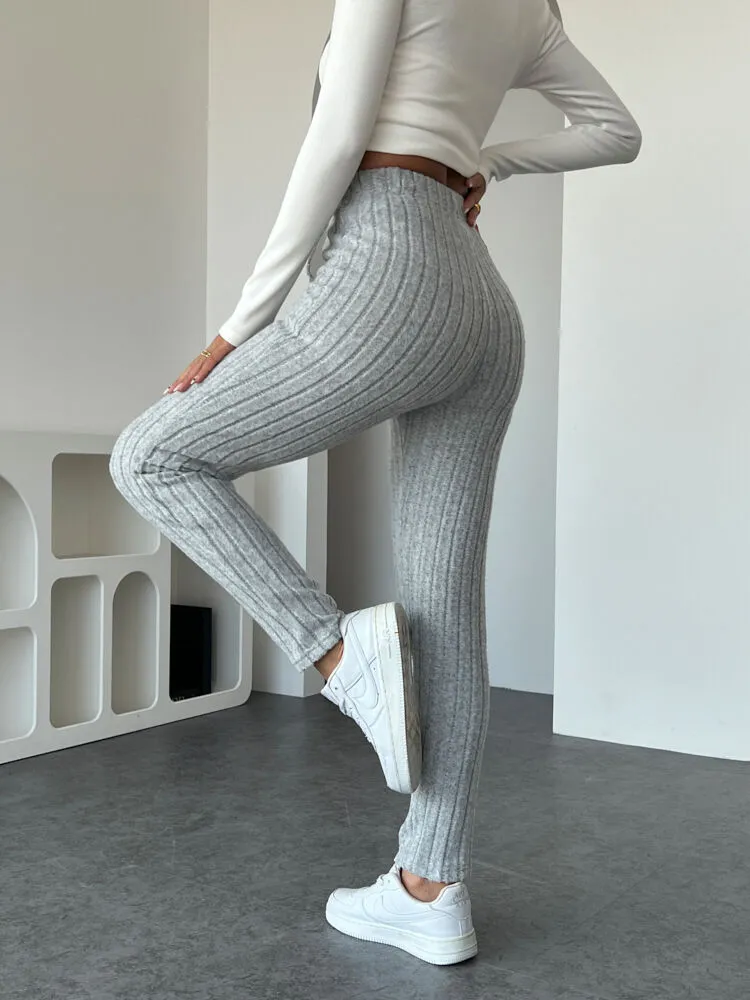 Solid Knot Medium Rise Skinny Pants, 2 of 6